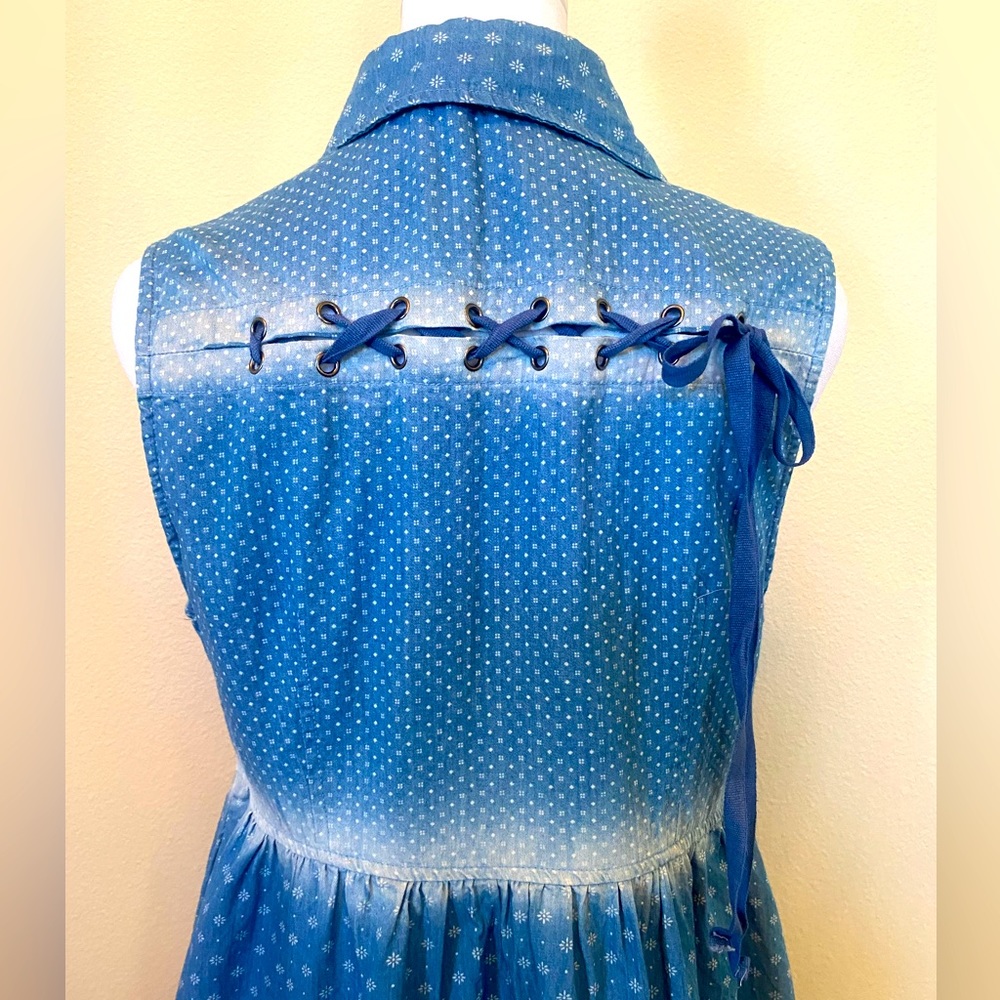 Adorable Lightweight Mini Dress with Back Lacing Detail